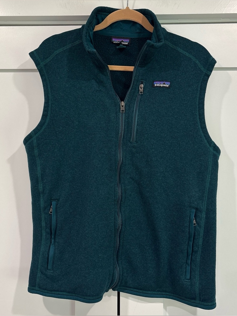 Patagonia Women’s Better Sweater Vest Size XL Green Full Zip